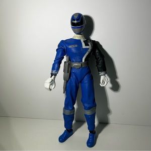 Power Rangers SPD Talking Blue 12" Power Ranger Action Figure Bandai 2004 WORKS